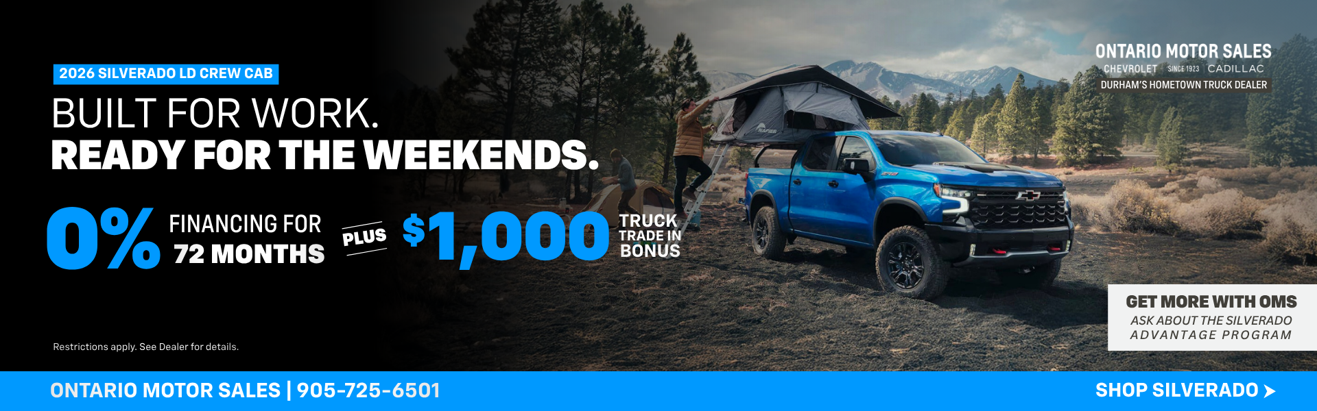 OMS-Trucks-Desktop_May 2026 Chevrolet Vehicles 0% Financing Oshawa